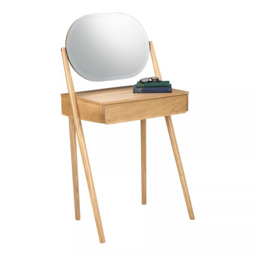 John Lewis Bow Dressing Table & Mirror, Natural - thumbnail 2