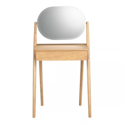John Lewis Bow Dressing Table & Mirror, Natural - thumbnail 4
