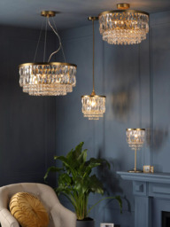 Laura Ashley Rhosill Table Lamp, Metallic Brass - thumbnail 3