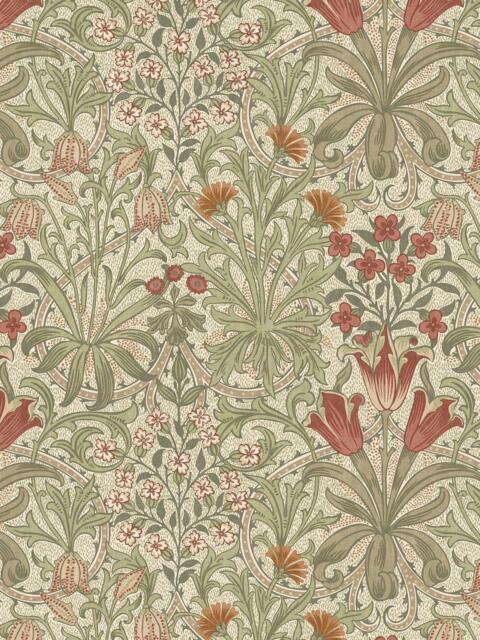William Morris At Home Woodland Weeds Made to Measure Curtains or Roman Blind, Fern - image 1