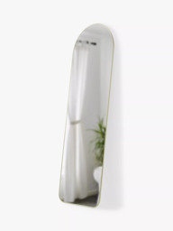 Umbra Hubba Arched Leaner / Full-Length Wall Mirror, 158 x 51cm, Brass - thumbnail 2