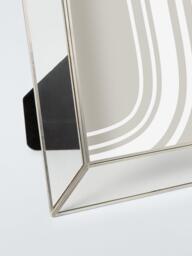 John Lewis Flat Glass Border Photo Frame, Silver - thumbnail 2