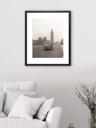 Brookpace Lascelles 'VW Campervan, Big Ben, London' Framed Print, 55 x 45cm, Black/White - thumbnail 2