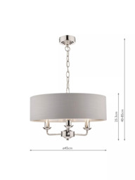 Laura Ashley Sorrento 3 Arm Ceiling Light - thumbnail 6