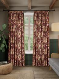John Lewis x Sanderson Stapleton Park Pair Lined Pencil Pleat Curtains - thumbnail 2