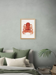 EAST END PRINTS Natural History Museum 'Octopus' Framed Print - thumbnail 2