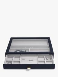 Stackers Supersize Glass Lid 3 Drawer Jewellery Box - thumbnail 4