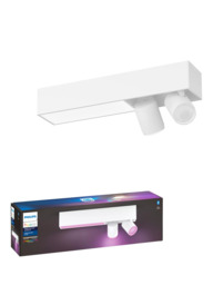 Philips Hue White & Colour Ambiance Centris Smart 2 Light LED Ceiling Spotlight, White - thumbnail 1