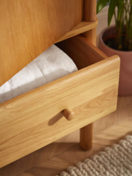John Lewis Spindle Double Wardrobe with 2 Drawers, Oak - thumbnail 4