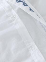 John Lewis Burford Pure Cotton Slub Embroidery Duvet Cover Set - thumbnail 5