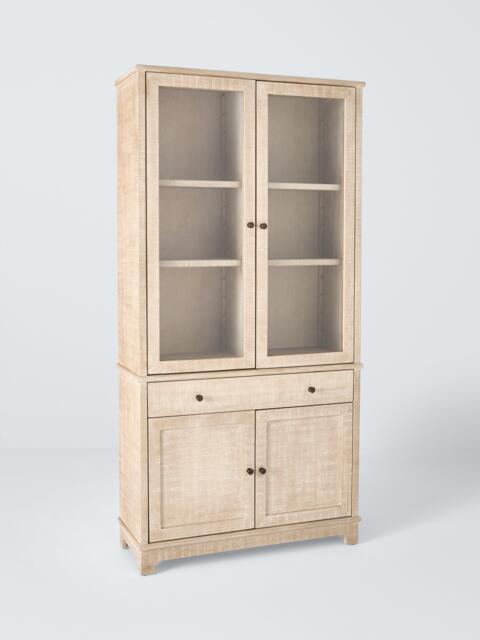 John Lewis Lynton Display Cabinet, Natural - image 1