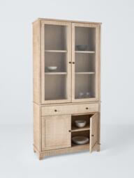 John Lewis Lynton Display Cabinet, Natural - thumbnail 5