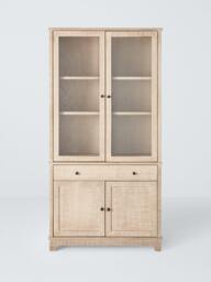 John Lewis Lynton Display Cabinet, Natural - thumbnail 3