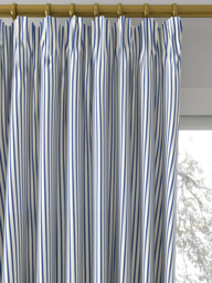 Harlequin x Sophie Robinson Ribbon Stripe Made to Measure Curtains or Roman Blind, Lapis - thumbnail 2