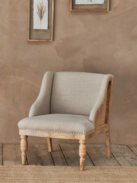 nkuku Elbu Linen Armchair - image 1