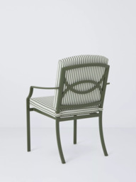 John Lewis Marlow Aluminium 6-Seater Rectangular Garden Dining Table & Chairs Set - thumbnail 3
