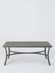 John Lewis Marlow Aluminium 6-Seater Rectangular Garden Dining Table & Chairs Set - thumbnail 6