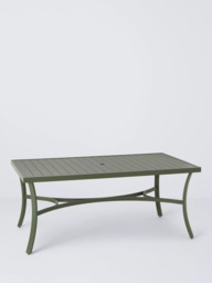 John Lewis Marlow Aluminium 6-Seater Rectangular Garden Dining Table & Chairs Set - thumbnail 5