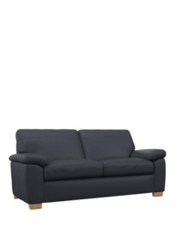 John Lewis Camden Large 3 Seater Leather Sofa, Light Leg - thumbnail 1