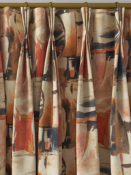 Clarke & Clarke Figura Made to Measure Curtains or Roman Blind, Midnight/Spice - thumbnail 6