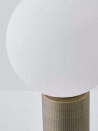 John Lewis Monty Rechargeable LED Table Lamp, Matte Antique Brass - thumbnail 4