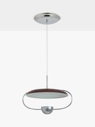 MADE Brando Pendant Ceiling Light, Brown/Chrome - thumbnail 2