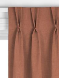 John Lewis Heavy Linen Blend Made to Measure Curtains or Roman Blind, Light Auburn - thumbnail 5