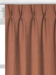John Lewis Heavy Linen Blend Made to Measure Curtains or Roman Blind, Light Auburn - thumbnail 4