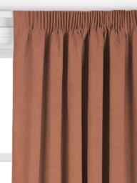 John Lewis Heavy Linen Blend Made to Measure Curtains or Roman Blind, Light Auburn - thumbnail 2