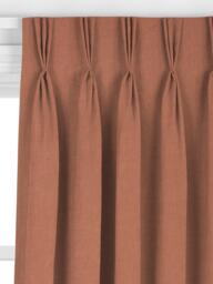 John Lewis Heavy Linen Blend Made to Measure Curtains or Roman Blind, Light Auburn - thumbnail 6