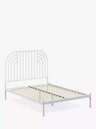 John Lewis ANYDAY Swirl Metal Bed Frame, Double - thumbnail 1