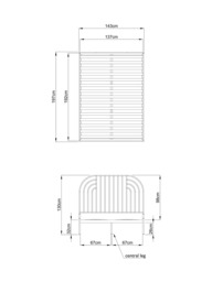 John Lewis ANYDAY Swirl Metal Bed Frame, Double - thumbnail 6