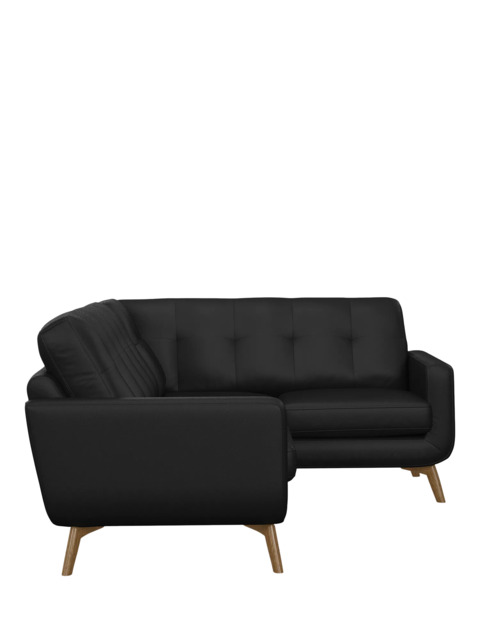 John Lewis Barbican RHF Corner End Leather Sofa, Light Leg - image 1