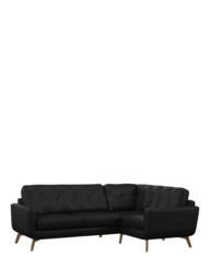 John Lewis Barbican RHF Corner End Leather Sofa, Light Leg - thumbnail 4