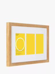 "John Lewis Wood Photo Frame & Mount, 3 Photo, 4 x 6"" (10 x 15cm), FSC-Certified (Oak)" - thumbnail 3