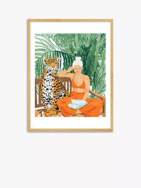 EAST END PRINTS 83 Oranges 'Jungle Vacay II' Framed Print