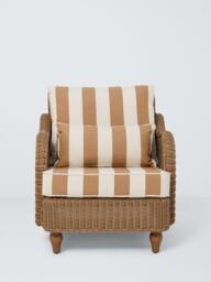 John Lewis x Sophie Conran Felix Woven Garden Lounge Chair, Natural - thumbnail 2