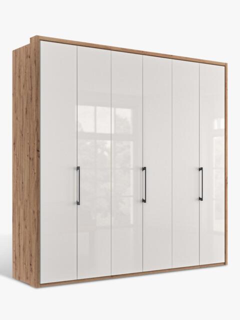 John Lewis Osaka 2.25m Bi-Fold Wardrobe with 6 Glass Doors - image 1