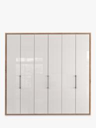 John Lewis Osaka 2.25m Bi-Fold Wardrobe with 6 Glass Doors - thumbnail 4