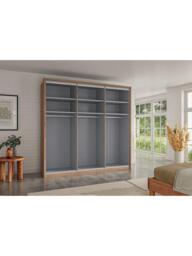 John Lewis Osaka 2.25m Bi-Fold Wardrobe with 6 Glass Doors - thumbnail 5