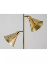 houseof Cone 3-Arm Floor Lamp, Brass - thumbnail 4