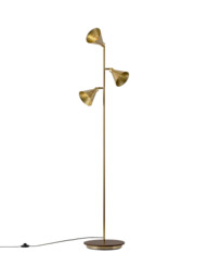 houseof Cone 3-Arm Floor Lamp, Brass - thumbnail 2