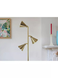 houseof Cone 3-Arm Floor Lamp, Brass - thumbnail 6