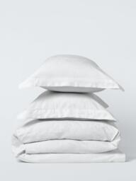 John Lewis Kaia Egyptian Cotton Floral Jacquard Duvet Cover Set, White - thumbnail 5