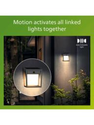 Philips Blaise Ultra Efficient Solar Powered Motion Sensor LED Outdoor Wall Light, Anthracite - thumbnail 6
