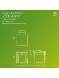 Philips Blaise Ultra Efficient Solar Powered Motion Sensor LED Outdoor Wall Light, Anthracite - thumbnail 3