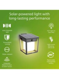 Philips Blaise Ultra Efficient Solar Powered Motion Sensor LED Outdoor Wall Light, Anthracite - thumbnail 2