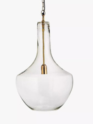 Nkuku Agataria Glass Large Pendant Light, Clear - thumbnail 6