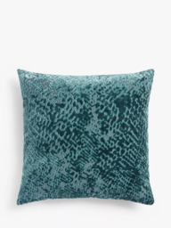 John Lewis High Low Velvet Cushion - thumbnail 2