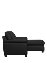 John Lewis Camden RHF Chaise End Leather Sofa Bed, Dark Leg - thumbnail 3